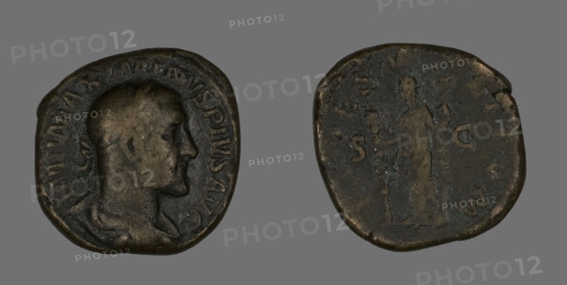Sestertius (Coin) Portraying Emperor Maximinus, 235-236.
