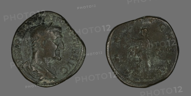 Sestertius (Coin) Portraying Emperor Maximinus, 235-236.