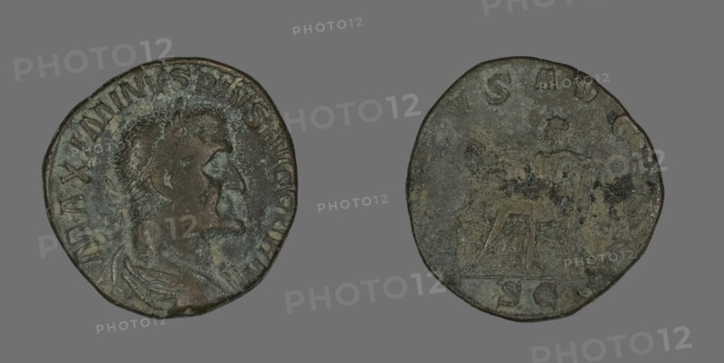 Sestertius (Coin) Portraying Emperor Maximinus, 235-236.