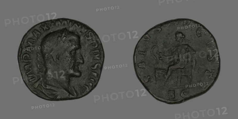 Sestertius (Coin) Portraying Emperor Maximinus, 235-238.