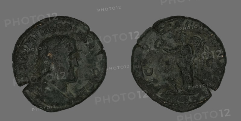 Sestertius (Coin) Portraying Emperor Maximinus, 235-238.