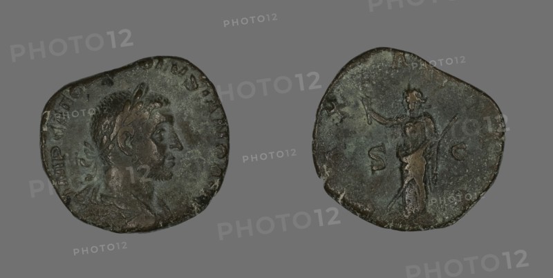 Sestertius (Coin) Portraying Emperor Volusian, 251-253.