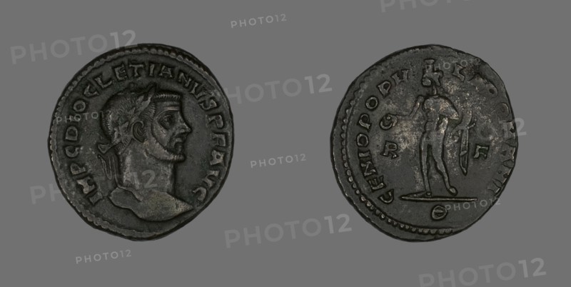 Follis (Coin) Portraying Emperor Diocletian, 298-299.