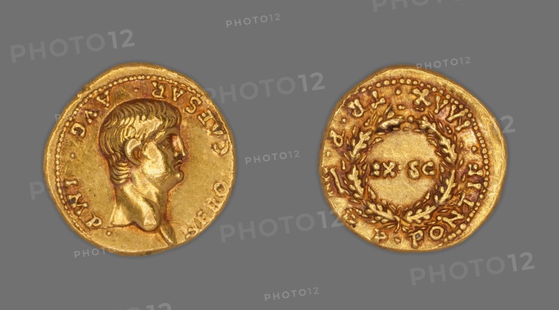 Aureus (Coin) Portraying Emperor Nero, December 57-December 58, issued by Nero (emperor).
