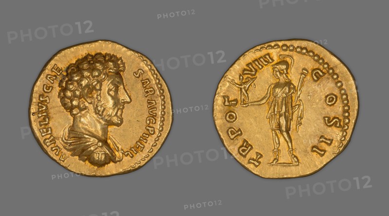 Aureus (Coin) Portraying Emperor Marcus Aurelius, 153-154, issued by Antoninus Pius.