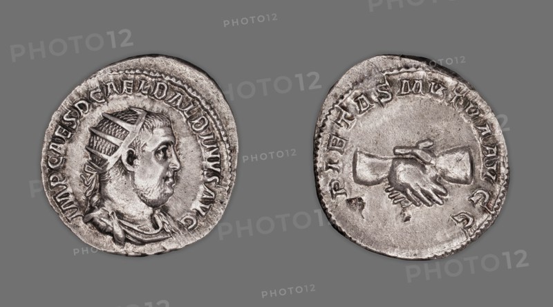 Antoninianus (Coin) Portraying Emperor Balbinus, 238 (April-June), issued by Balbinus and Pupienus.