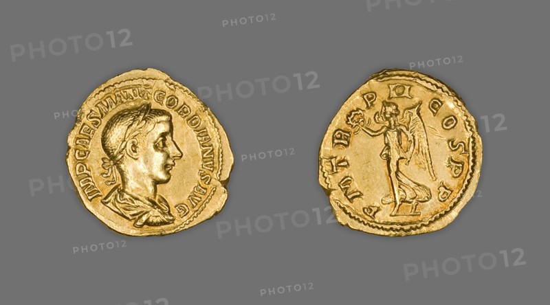 Aureus (Coin) Portraying Emperor Gordian III, 239 (late July-December), issued by Gordian III.