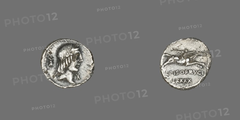 Denarius (Coin) Depicting the God Apollo, 90 BCE.