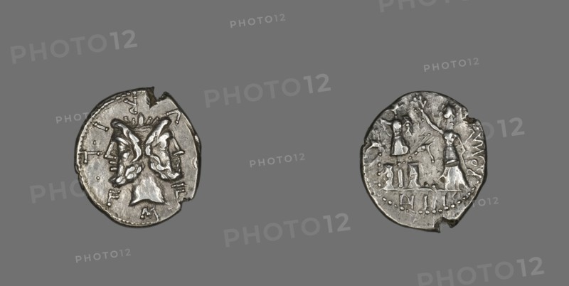 Denarius (Coin) Depicting the God Janus, 119 BCE.