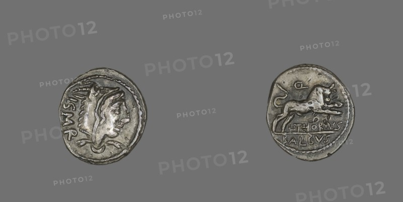 Denarius (Coin) Depicting the Goddess Juno Sospita, 105 BCE.