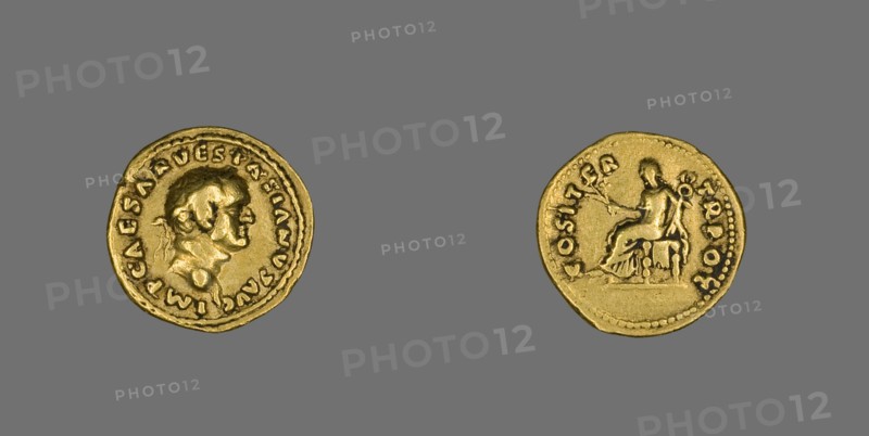 Aureus (Coin) Portraying Emperor Vespasian, 70.