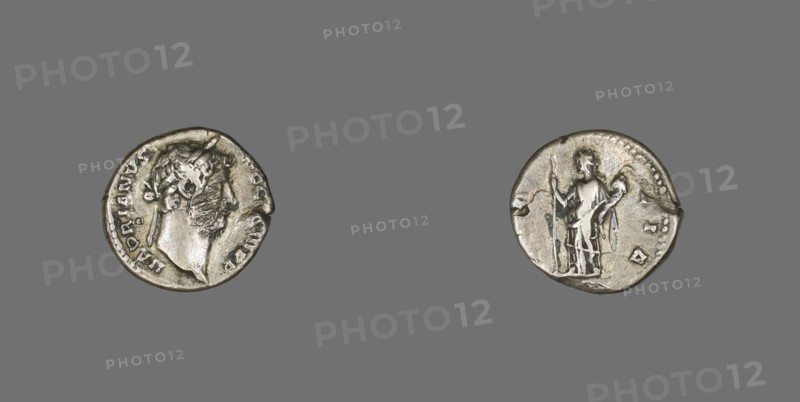 Denarius (Coin) Portraying Emperor Hadrian, 134-138.
