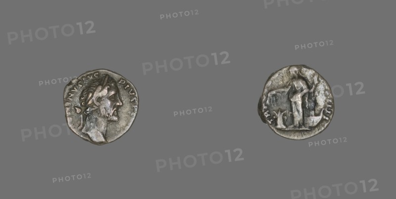 Denarius (Coin) Portraying Emperor Antoninus Pius, 157-158.