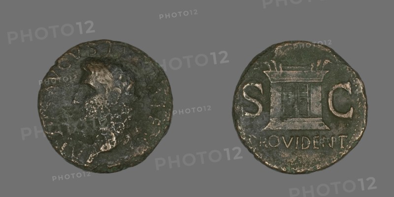 As (Coin) Portraying Emperor Augustus, 22-30.
