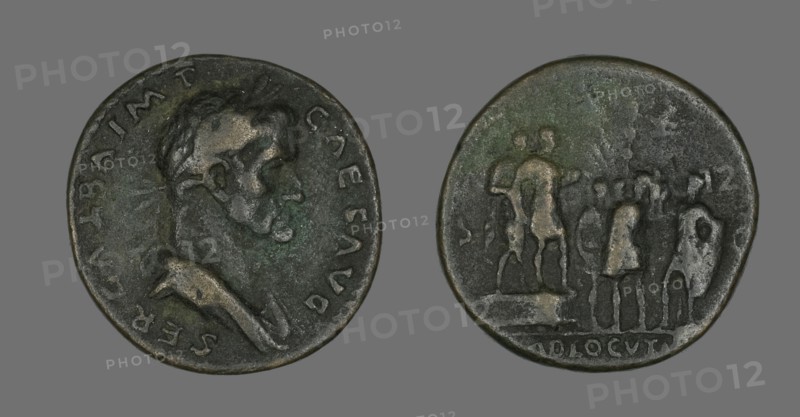 Sestertius (Coin) Portraying Emperor Galba, 68.