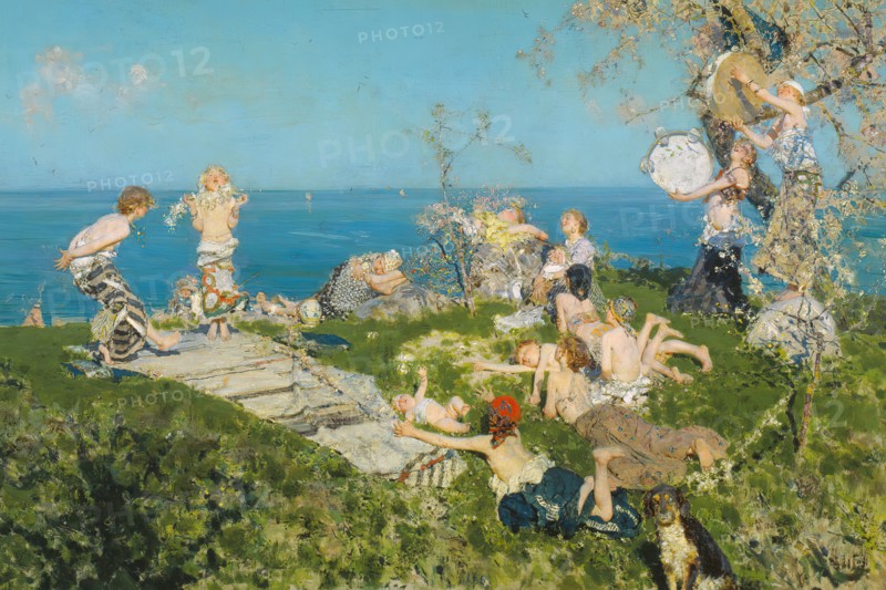 Springtime and Love, 1878. Detail from a larger artwork.