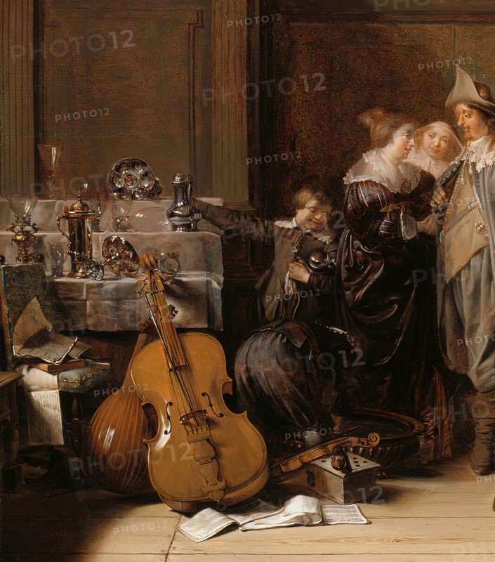 An Elegant Company, 1632. Detail from a larger artwork.