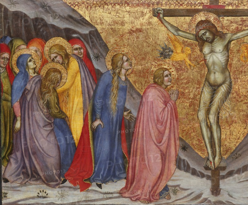 The Crucifixion, 1401/04. Detail from a larger artwork.