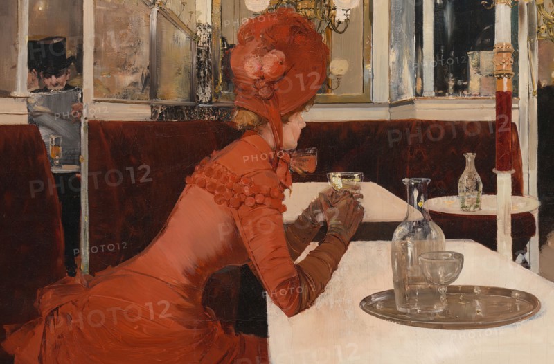 In the Café, 1882-84. Detail from a larger artwork.