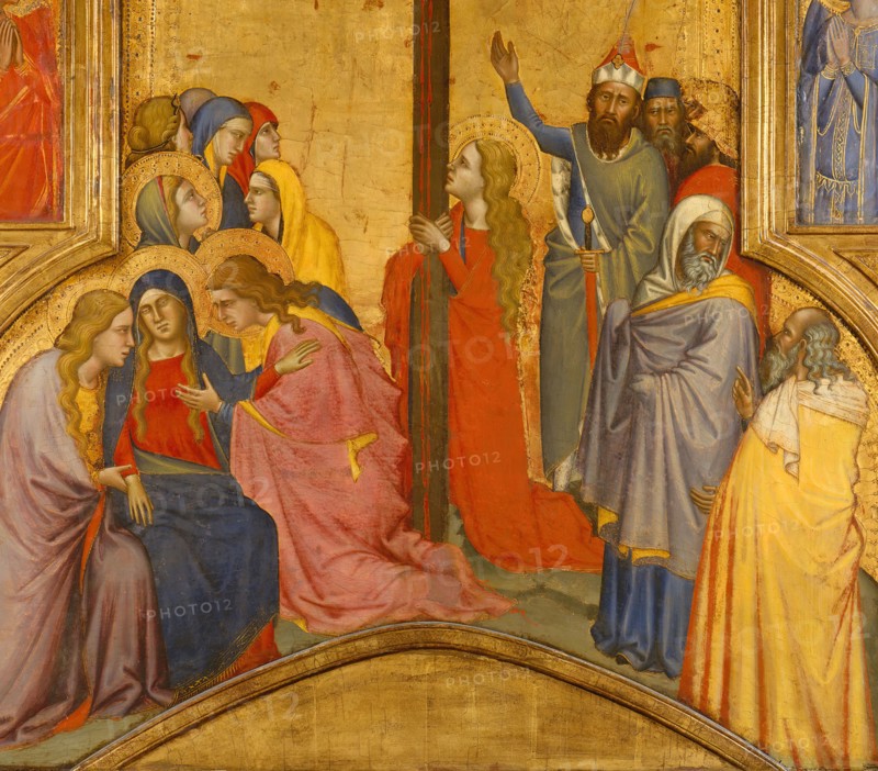 The Crucifixion, ca. 1365. Detail from a larger artwork.