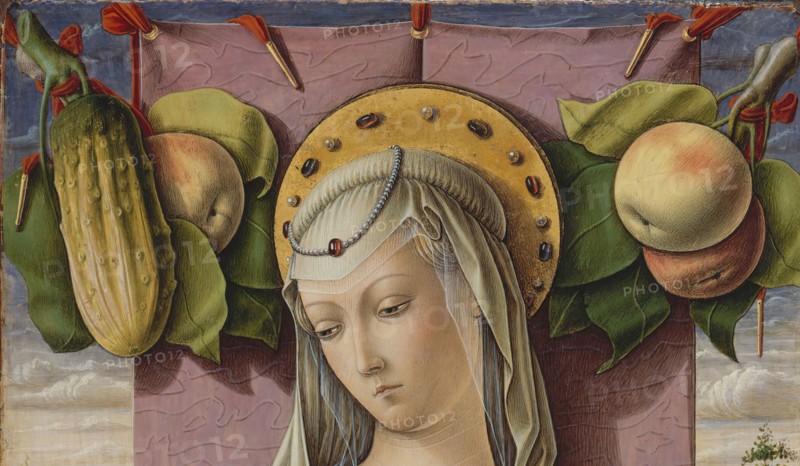 Madonna and Child, ca. 1480. Detail from a larger artwork.