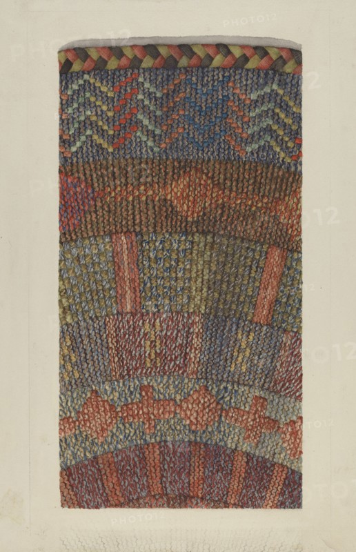 Knitted Rug, 1935/1942.