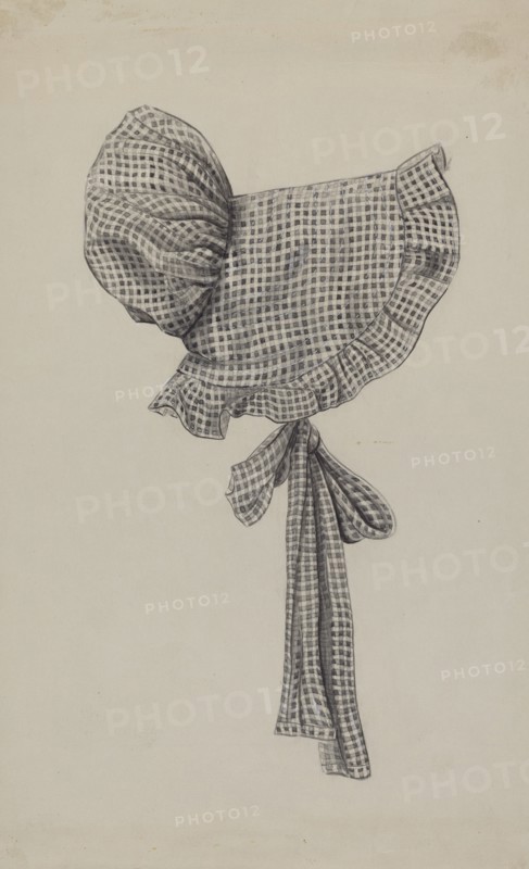 Doll's Gingham Sunbonnet, c. 1936.