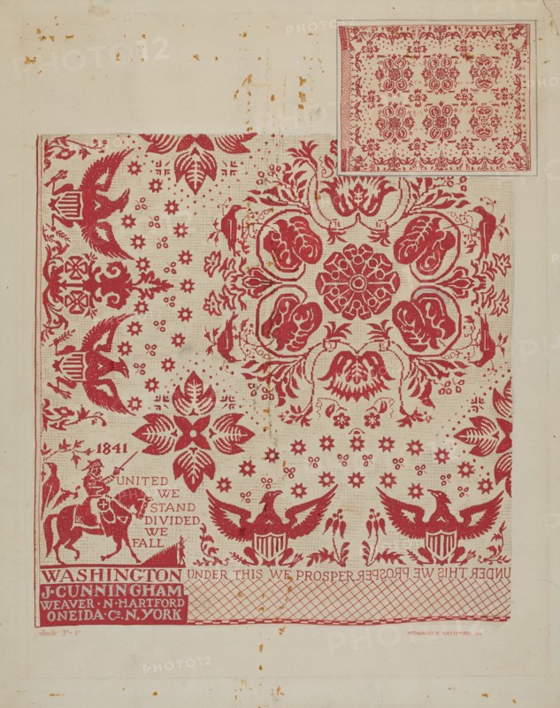 Handwoven Coverlet, 1936.
