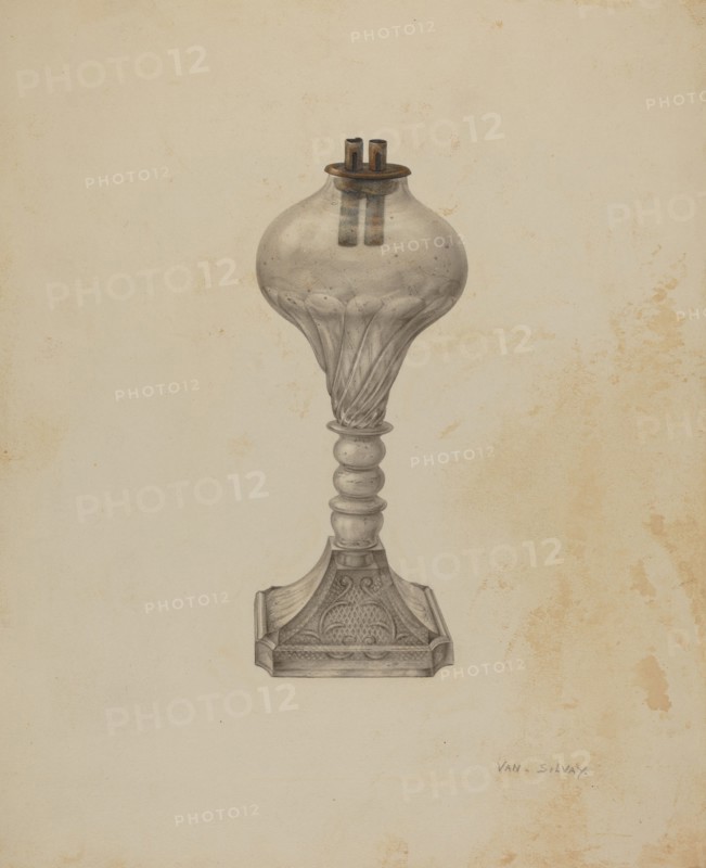 Whale Oil Lamp, c. 1941.