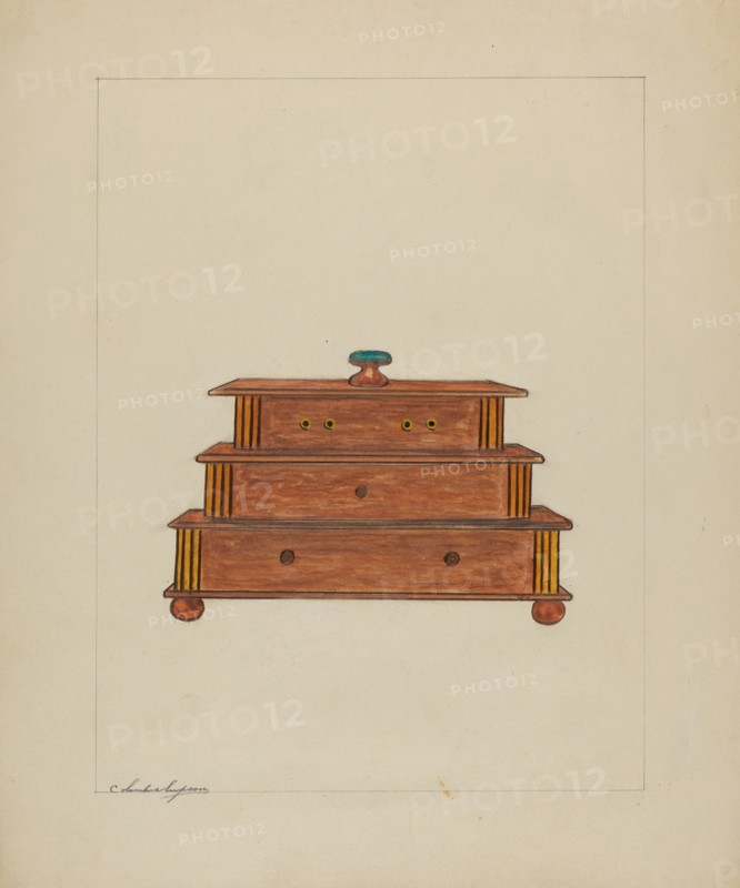 Sewing Box, c. 1937.