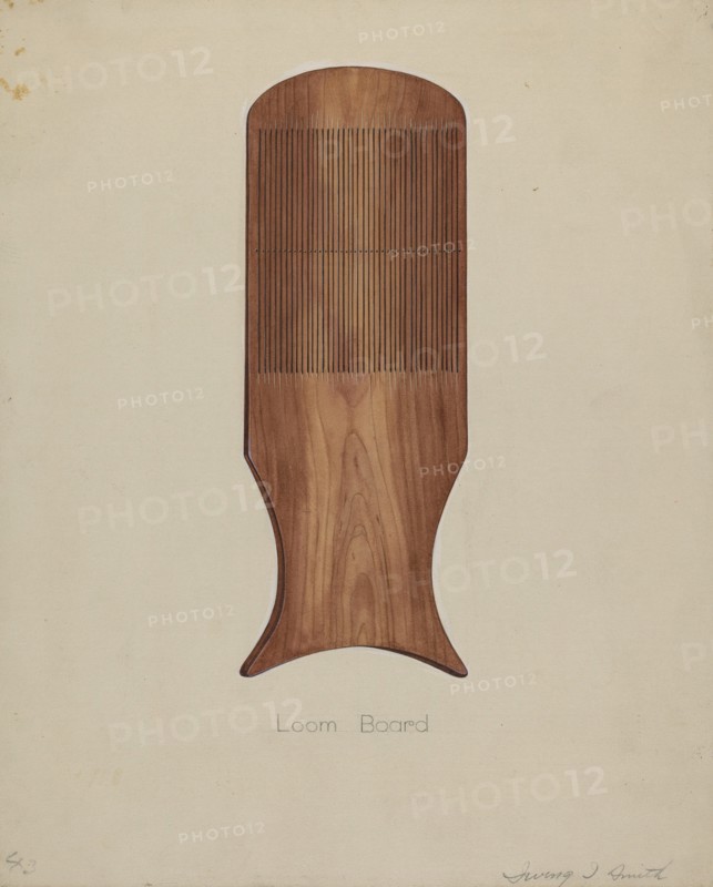 Shaker Tape Loom, 1935/1942. (Artist's note: Loom board).