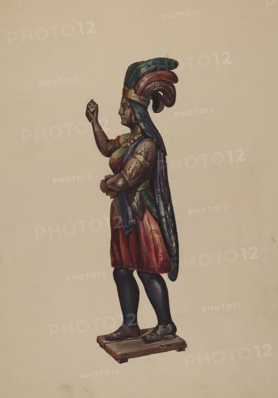 Cigar Store Indian, c. 1936.