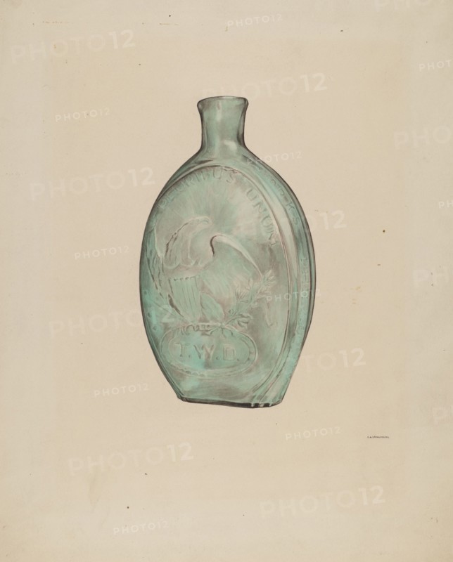 Whiskey Flask, c. 1938.