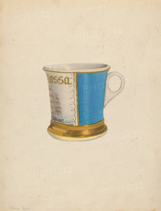 Shaving Mug, c. 1938.