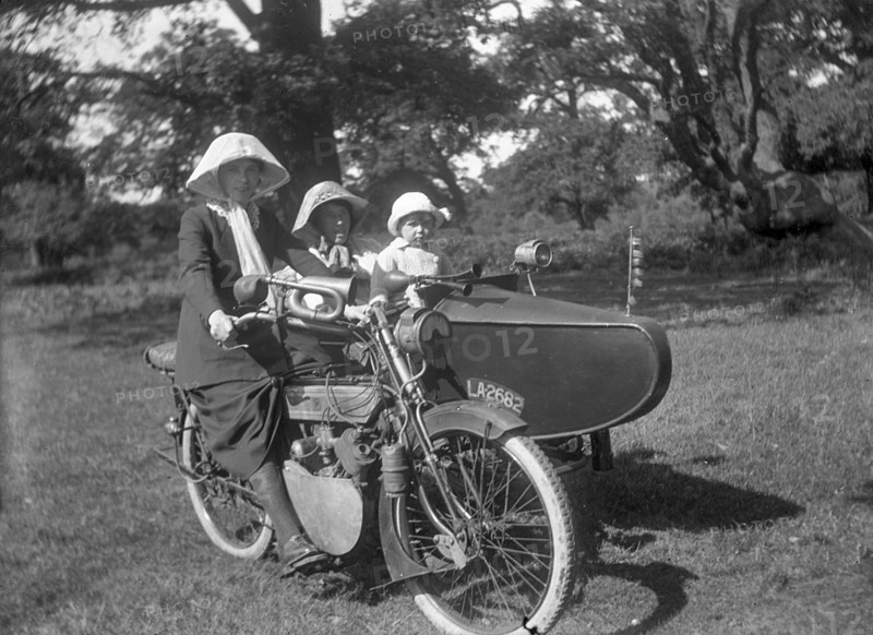 Phelon and Moore motorcycle and sidecar combination, 1920. Creator: Unknown.
