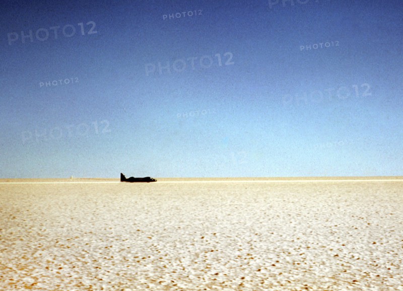 Bluebird CN7 deploying parachute at Lake Eyre, World Land Speed Record attempt, 1964. Creator: Unknown.