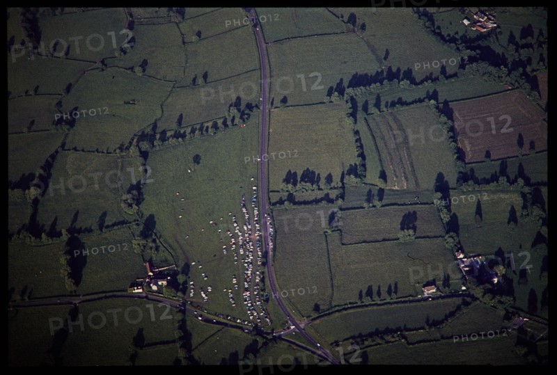 Car park for the Glastonbury Fair, Worthy Farm, Somerset, 1971. Creator: Jim Hancock.