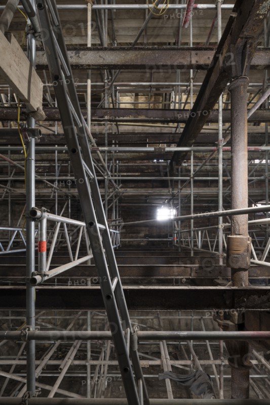 Interior of the kiln, Shrewsbury Flaxmill Maltings, Shropshire, 2019. Creator: Steven Baker.
