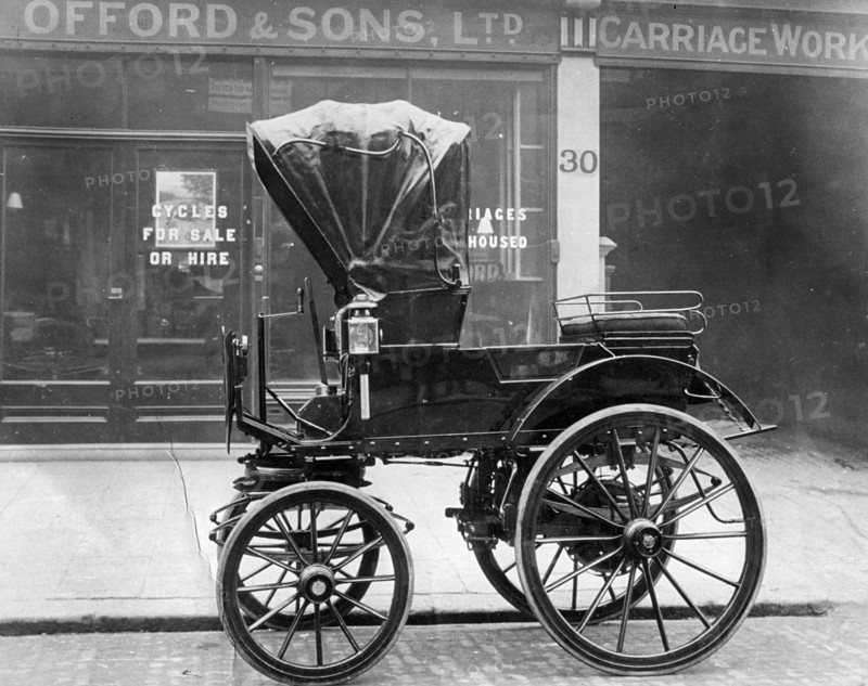 1897 Headland electric dog cart. Creator: Unknown.