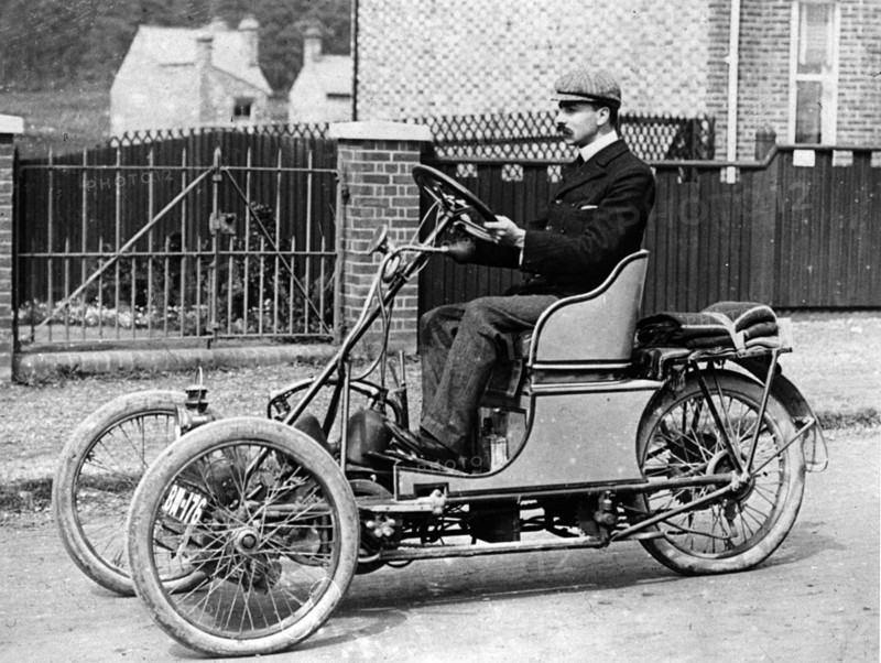 1904 Ribble 8hp tricar. Creator: Unknown.
