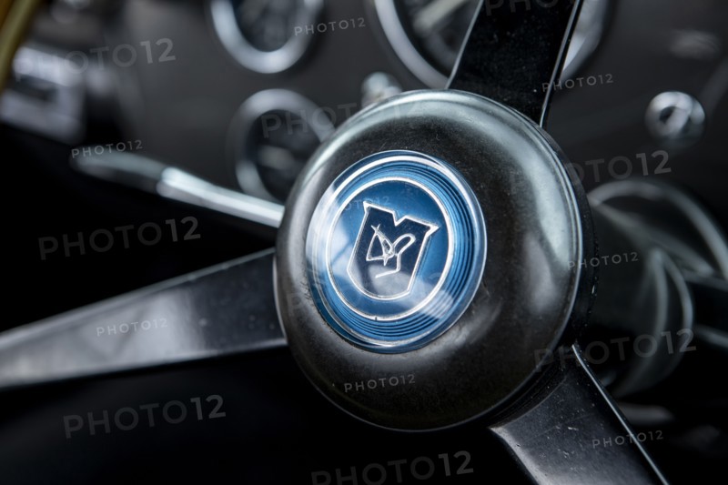 Steering wheel boss of a 1961 Aston Martin DB4 GT previously owned by Donald Campbell. Creator: Unknown.