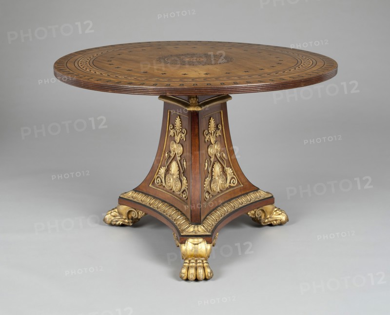 Pedestal Table, England, c. 1810. Creator: Unknown.