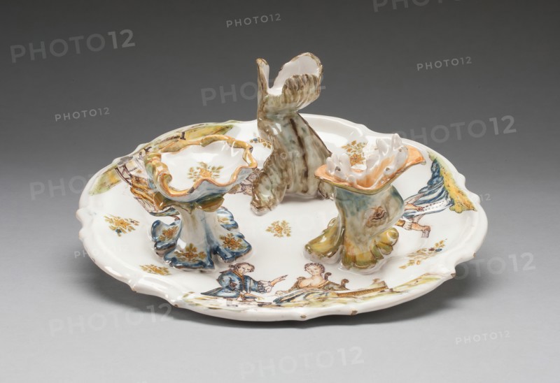 Physician's Tray, Alcora, c. 1760. Creator: Alcora Ceramic Factory.
