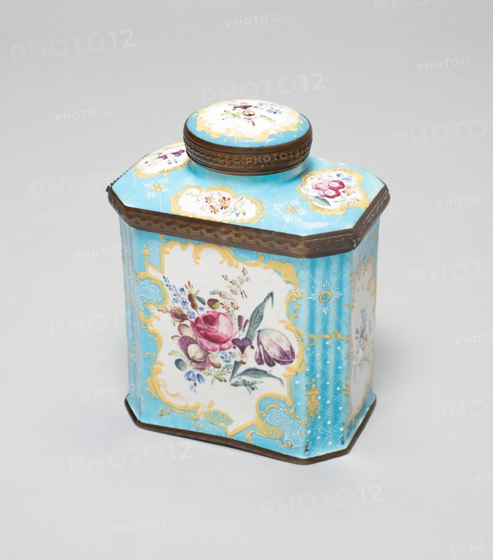 Tea Caddy, Battersea, c. 1755. Creator: Unknown.