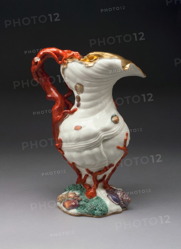 Ewer, Capodimonte, c. 1745. Creators: Capodimonte Porcelain Manufactory, Giuseppe Gricci.