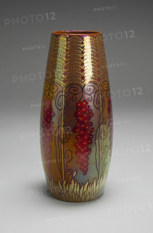 Vase, Hungary, 1898/1900. Creators: Jozsef Rippl-Ronai, Zsolnay-Pécs.