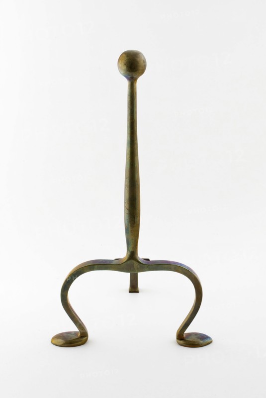 One of a Pair of Andirons, England, c. 1900. Creator: Charles Francis Annesley Voysey.