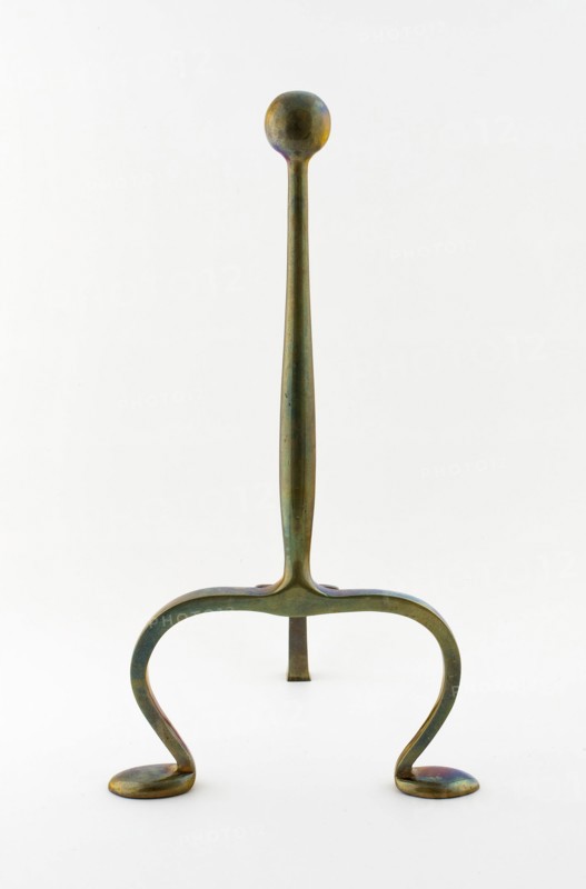 One of a Pair of Andirons, England, c. 1900. Creator: Charles Francis Annesley Voysey.