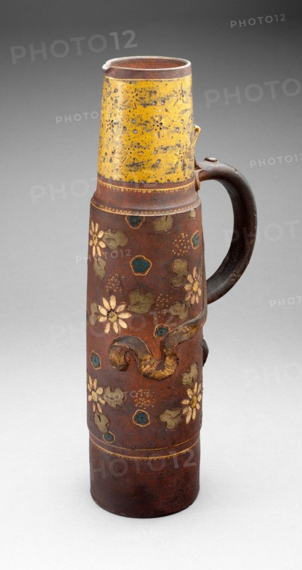Ewer, France, 1885. Creators: Ernest Chaplet, L'Atelier Haviland de la rue Blomet Auteuil.