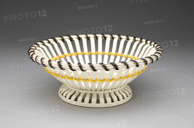 Basket, Staffordshire, 1780/90. Creator: E. Mayer Pottery.